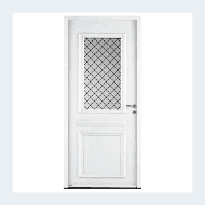 Porte entrée Beaugrenelle - Blanc