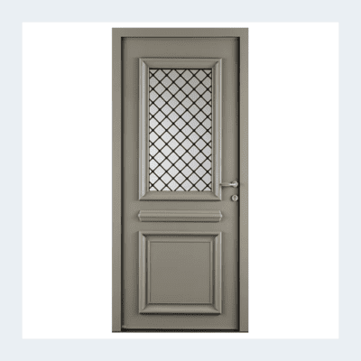 Porte en aluminium Danaé - gris perle