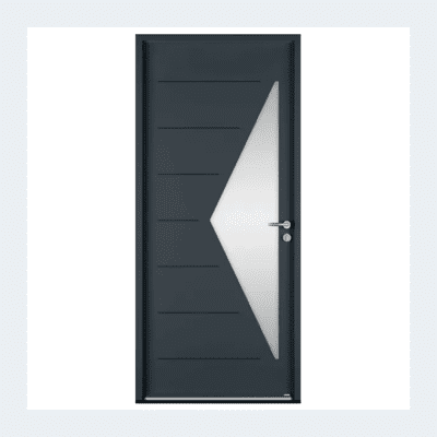 Porte d'entrée Delta-evo - Gris anthracite
