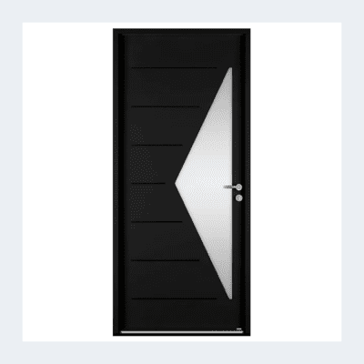 Porte d'entrée Delta-evo - Noir