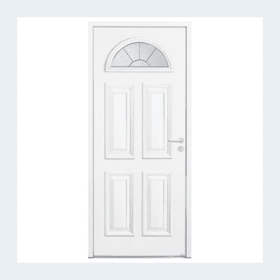 Porte entrée Edgar - Blanc ext