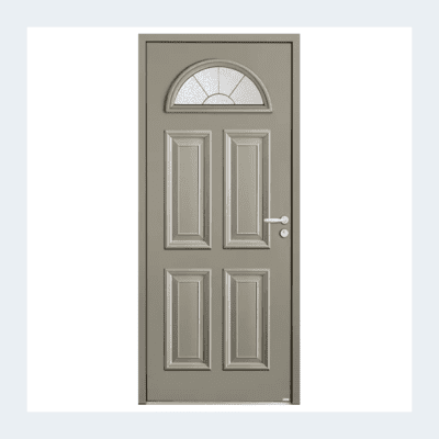 Porte entrée Edgar - Gris perle ext