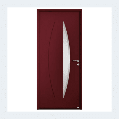 Porte d'entrée acier - Modèle Génie - Bleu texturé RAL 5003 – Image 5