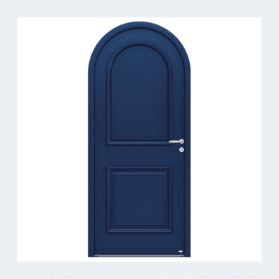Porte d'entrée Iris mixte - Bleu ext