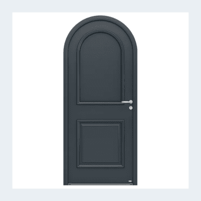 Porte d'entrée Iris mixte - Gris anthracite ext