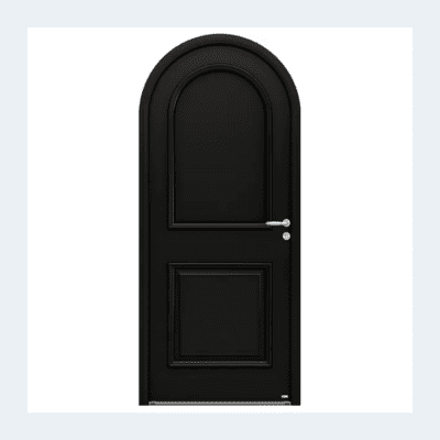 Porte d'entrée Iris mixte - Noir ext