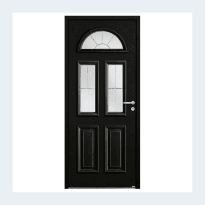 Porte d’entrée aluminium – Modèle Harricana – Blanc RAL 9016 – Image 5