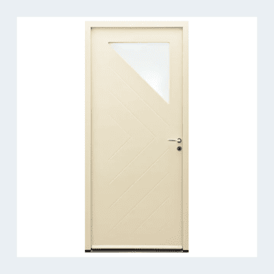 Porte entrée Trapèze-evo - Beige satiné