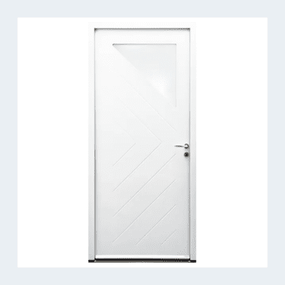 Porte entrée Trapèze-evo - Blanc