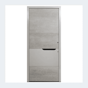 Porte d’entrée aluminium – Modèle Graphite - Pierre Ivoire