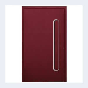 Porte d’entrée aluminium – Modèle Céleste - Rouge RAL 3004